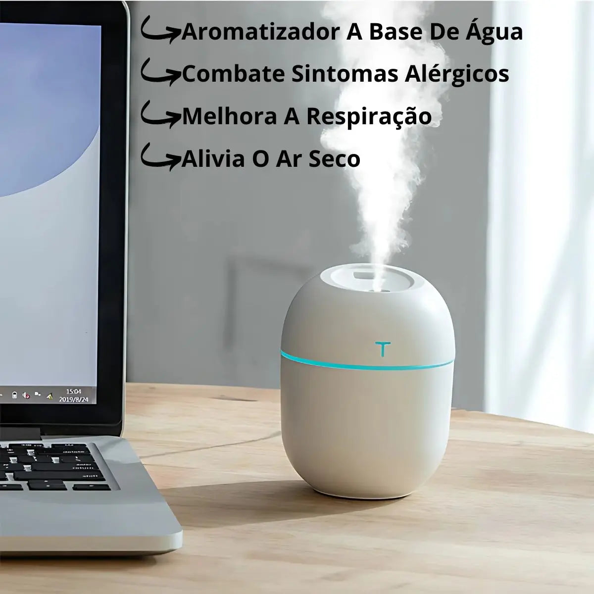 Mini Umidificador Portátil De Ar Egg Uso Doméstico Pequeno