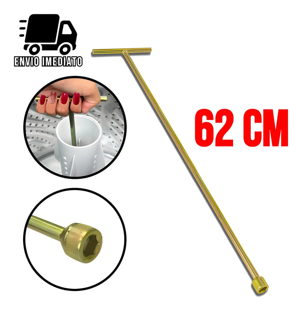 Chave T 10mm Longa 62cm Para Maquina De Lavar
